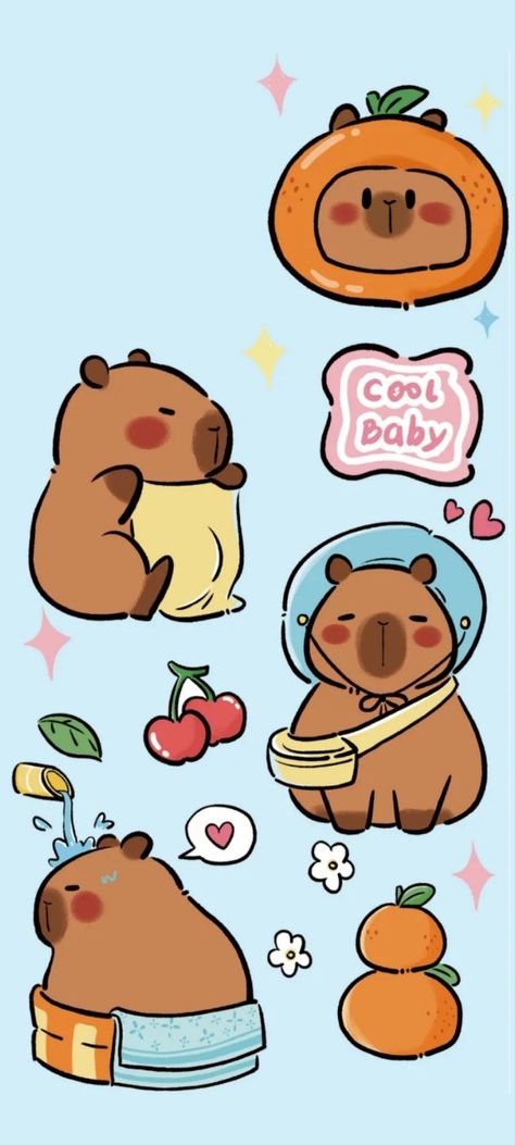 Cute Capybara Wallpaper 4K for Iphone, Ipad, Laptop, PC Capybara Wallpaper For Ipad, Cabypara Cute, Cute Capybara Wallpaper, Capybara Wallpaper, Capybara Cute, Baby Capybara, Sleeping Drawing, Ipad Laptop, Cute Capybara