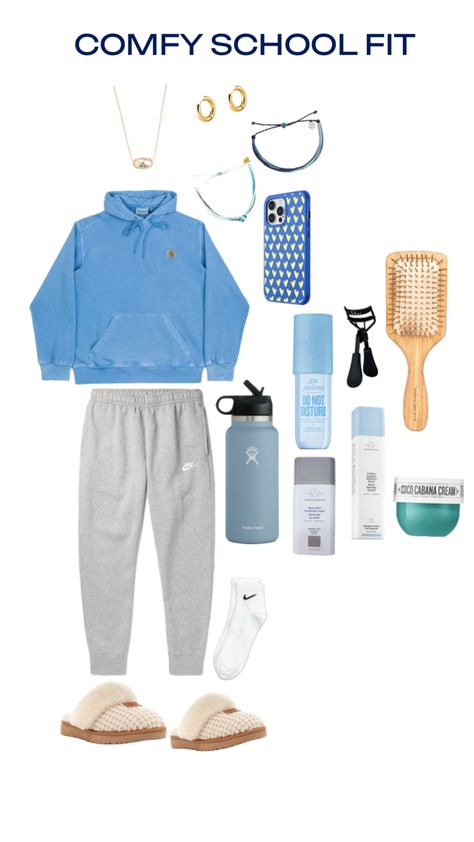 How To Style Grey Nike Sweatpants, Sweatpant Outfits For School, Outfits To Wear With Sweatpants, Things To Wear With Sweatpants, Nike Sweatpants Outfit, Sweatpant Outfits, Grey Nike Sweatpants, Sweatpants Nike, Sweatpants Outfit