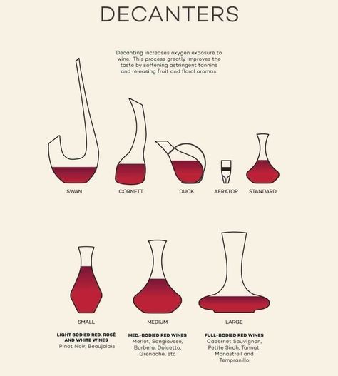 Types Of Wine Glasses, Wine Decanters, Wine Chart, Wine Facts, Different Types Of Wine, Wine Folly, Wine 101, Wine Knowledge, Need Wine