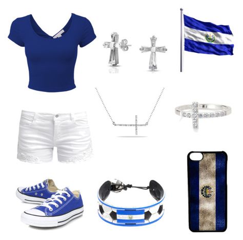 "GO EL SALVADOR 💙⚪️💙" by gissel-bonilla ❤ liked on Polyvore featuring LE3NO, ONLY, Converse, GameWear, CellPowerCases, Allurez, Bling Jewelry and Stella & Dot El Salvador Outfits, El Salvador Clothes, Salvador Culture, El Salvador Culture, Besties Funny, Latina Fashion Outfits, Latina Fashion, Sweet 15, Pinterest Closet