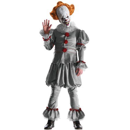 Grand Heritage Mens Pennywise Costume, Multicolor Pennywise The Clown Costume, Pennywise Outfit, It Pennywise Costume, Evil Clown Costume, Clown Costume Ideas, Pennywise Costume, Clown Halloween Costumes, Halloween Makeup Costumes, Clown Costumes