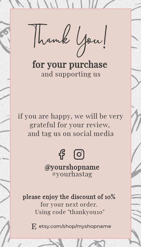 Small Business Instagram, Business Branding Inspiration, Small Business Quotes, Small Business Cards, Packaging Ideas Business, Thank You Card Design, Small Business Packaging Ideas, Small Business Plan, Small Business Inspiration