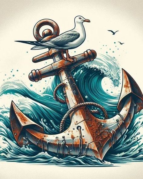 For more follow me @visionarypixel2 Share with friends🙃⚓⚓ Anchor's #anchorsoflife #anchor #anchortattoo #tattoos #tattoo #tat #anchorsoflife #tattoooftheday #tattooofinstagram Nautical Anchor Tattoo, Sea Related Drawings, Anchor Painting, Anchor Tattoo, Church Graphic Design, Arte Animal, Gothic House, Anchors, Art Wallpaper