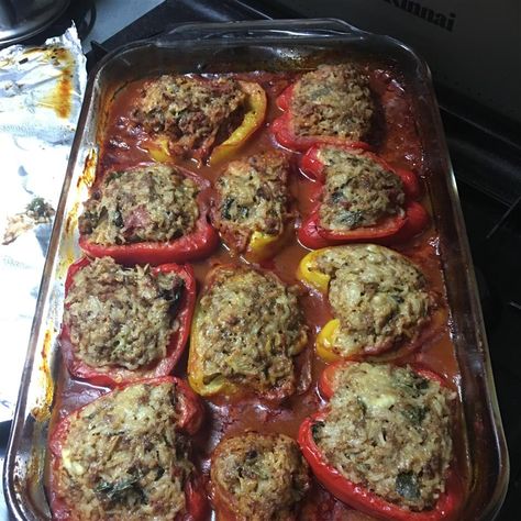 Chef John’s Stuffed Peppers, Best Stuffed Peppers Recipe, Best Stuffed Peppers, Best Stuffed Pepper Recipe, Chef John Recipes, Sausage Marinara, Stuffed Peppers Recipe, Beef And Pork, Homemade Ravioli