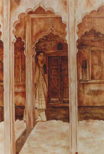 Rajasthani Architecture, Indian Posters, Islamic Decoration, Pakistani Art, Rajasthani Painting, Paintings Contemporary, Rajasthani Art, Indian Artwork, Ancient Indian Architecture