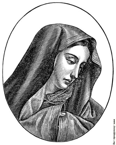 [Picture: The Virgin Mary] Virgin Mary Linocut, Virgin Mary Black And White, Virgin Mary Illustration, Catholic Drawings, Mary Illustration, Virgin Mary Tattoo, Mary Art, Mary Tattoo, Virgin Mary Art