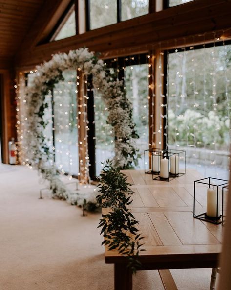 Styal Lodge on Instagram: “How fabulous is this moon arch full of gypsophila 🌿 🌿 @jillnflowers 🌿 @planningmyspecialday 📸 @phoebejanephoto ⠀…” Styal Lodge, Moon Arch, Arch, Moon, Table Decorations, Weddings, On Instagram, Instagram, Home Decor