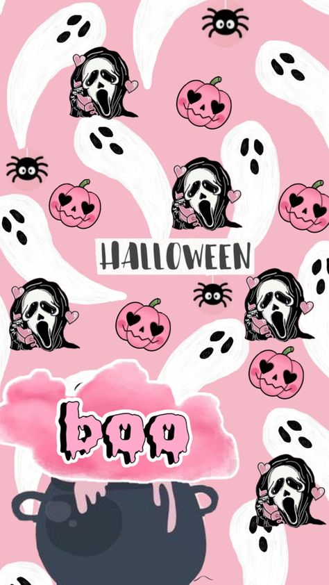 #halloween #halloweenwallpaper #spookyseason #autumn #pink Aesthetic Pink Halloween Wallpaper, Pink Preppy Halloween Wallpaper, Halloween Photo Background, Pink Halloween Backgrounds Wallpapers, Preppy Halloween Wallpaper Ipad, Pink Wallpaper Halloween, Preppy Haloween Wallpers, Pink Autumn Wallpaper Iphone, Cute Pink Halloween Wallpaper