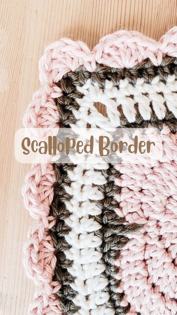 Soraya | Fiber Products, Patterns, and Tips! on Instagram: "One of my favorite crochet finishes!🩷

#learntocrochet #fiberartist #scallop #crochetborder" Scalloped Edge Crochet, Scallop Crochet Edging, Border Crochet, Crochet Scalloped Edge, Edge Crochet, Scallop Border, Crochet Borders, Crochet Edging, Learn To Crochet