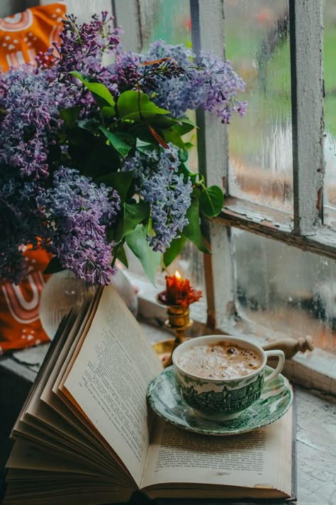 Tea Outside, Books And Tea, Tea And Books, Autumn Magic, Spring Mood, Magic Aesthetic, Coffee Photography, Spring Vibes, Spring Aesthetic