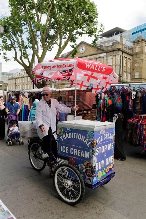 Ice Cream Seller, Pie And Mash, Fly Repellant, Cream Walls, Make Ice Cream, Brick Lane, Homemade Ice Cream, Photo Reference, Life I