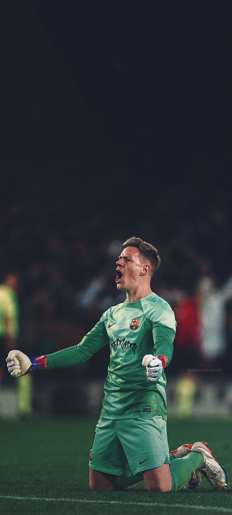 Marc-andré Ter Stegen, Ter Stegen, Fc Barcelona Wallpapers, Football Illustration, Marc Andre, Goalkeeper Gloves, Allah Photo, Football Quotes, Toni Kroos