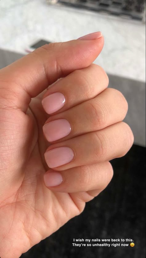 Short Soft Pink Nails, Short Square Round Nails, Nail Design Ideas Short, Utah Hair, Fingernail Ideas, Old Money Nails, Money Nails, Soft Pink Nails, February Nails