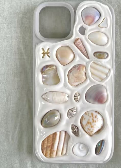 Seashell Phone Case, Summer Phone Cases, Shell Phone Case, Diy Case, Pretty Phone Cases, Coastal Granddaughter, Case Ideas, Diy Crafts To Do, Ceramics Ideas Pottery