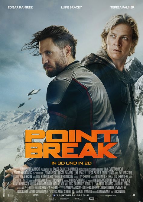 Point Break Movie Poster, Point Break 2015, Point Break Movie, Edgar Ramirez, Luke Bracey, Full Mon, Point Break, 2015 Movies, Corte De Cabelo Masculino