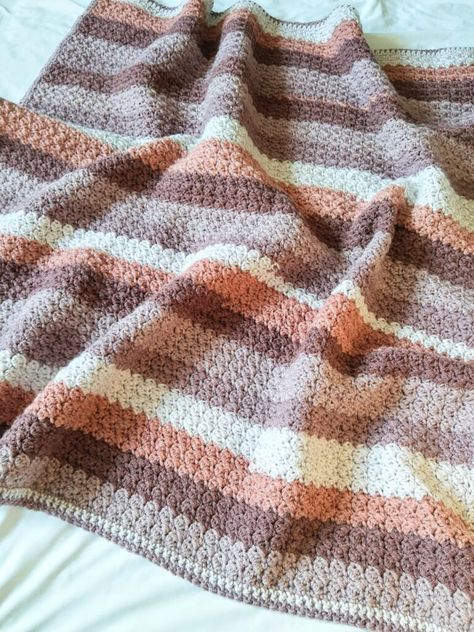 Sugared Cherry Baby Blanket - Diy Crochet Blanket, Amanda Crochets, Crochet Blanket Stitch, Crochet Baby Blankets, Crochet Throw Pattern, Crochet Baby Blanket Free Pattern, Crochet Blanket Pattern Easy, Cherry Baby, Crochet Stitches For Blankets