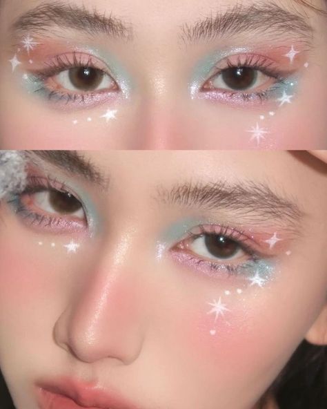 Manhua Lashes, Douyin Makeup, Cute Eye Makeup, Doll Eye Makeup, Graphic Makeup, Korean Eye Makeup, Ethereal Makeup, Fairy Aesthetic, Eye Makeup Designs