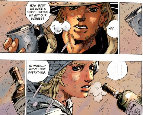 A Toast | JoJo's Bizarre Adventure | Know Your Meme Steel Ball Run, Castlevania Wallpaper, Stone Ocean, Text Photo, Jojo Parts, Ball Run, Jojo Anime, Jojo Memes, Jojo Bizzare Adventure