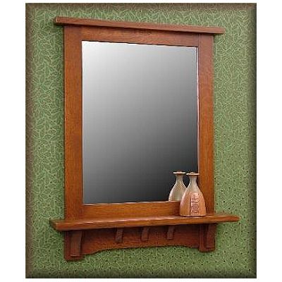 Mirrors With Shelf, Craftsman Mirrors, Antique Shelf, Hall Mirrors, Craftsman Furniture, Barn Wood Crafts, House Restoration, Arts And Crafts Furniture, Shelves Wall