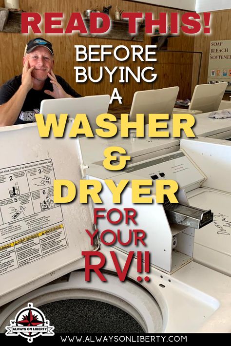 Rv Laundry Ideas, Rv Laundry, Airstream Washer And Dryer, Rv Washer And Dryer Small Spaces, Washer And Dryer In Camper, Rv Washer And Dryer Ideas, Washer And Dryer For Camper, Rv Washing Machine, Rv Washer And Dryer Combo