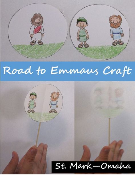 April 2021 Messy Church - St James Woodley The Road To Emmaus Craft Sunday School, Road To Emmaus Craft For Preschoolers, Road To Emmaus Activity, Road To Emmaus Sunday School, The Road To Emmaus Craft, Road To Emmaus Craft, Emmaus Craft, Kids Church Activities, Road To Emmaus