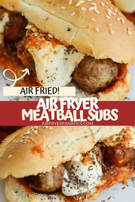 Meatballs Subs, Muscle Meals, Air Fryer Meatballs, Meatball Sandwich Recipes, Meatballs Marinara, Meatball Sub Recipe, Meatball Sub, Meatball Sandwich, Best Meatballs