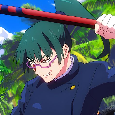 Maki Zenin, New Rock, Anime Screenshots, Drawing Reference Poses, Green Hair, Manga Girl, Art Sketchbook, Jujutsu Kaisen, Dark Fantasy