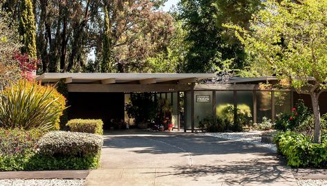 Eichler House, Stanford Campus, Joseph Eichler, Capsule House, Open House Invitation, Mid Century Exterior, Eichler Homes, California Modern, Retro Renovation