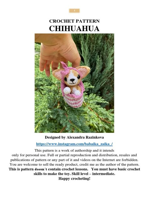 Scribd is the world's largest social reading and publishing site. Chihuahua Crochet Pattern Free, Chihuahua Crochet Pattern, Bat Crochet Pattern, Bat Crochet, Wearing Overalls, Yarn Projects Crochet, Black Beanie Hat, Hood Pattern, Rabbit Rabbit