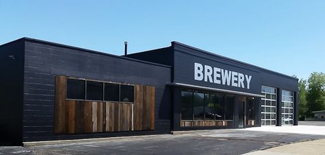 Brewery Exterior Design, Brewery Exterior, Brewpub Design, Distillery Design, Brewery Ideas, Bar Mobile, Beer Factory, Pre Engineered Buildings, Brewery Design