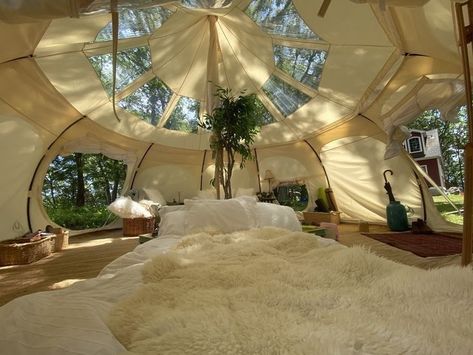 Luxury Tent Interior, Bell Tent Interior, Bell Tent Glamping, Bell Tent Camping, Tents Camping Glamping, Boho Tent, Yurt Living, Glamping Weddings, Yurt Tent