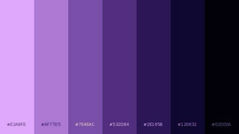 Purple Colors Shades, Shades Of Purple Colour Palettes, Shades If Purple, Purple Color Shades, Purple Swatches, Color Palette Purple, Purple Hex, Purple Color Code, Purple Colour Shades