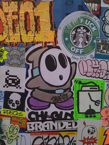 Street - Stickers in Paris | Flickr - Photo Sharing! Photo Sharing, Graffiti, Paris, Wall, Art