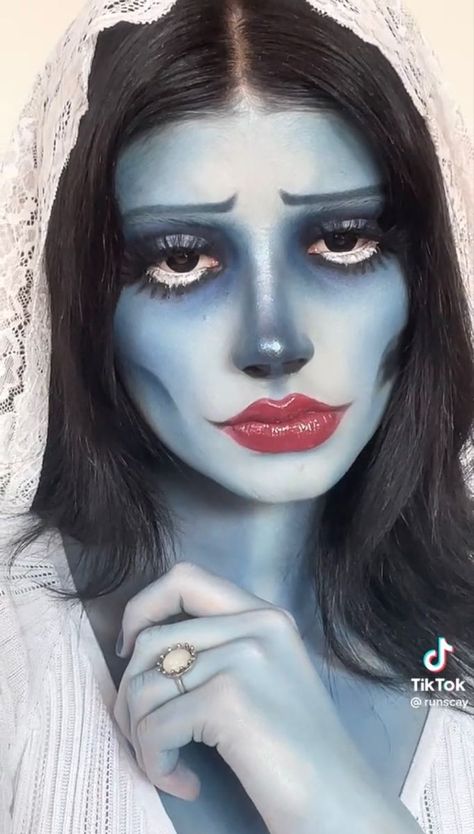 The Crops Bride, Emily Makeup Corpse Bride, Corpse Bride Face Paint, Corpse Bride Makeup Halloween, The Corpse Bride Makeup, Emily Corpse Bride Makeup, Emily The Corpse Bride, Corpse Bride Makeup, Maid Halloween