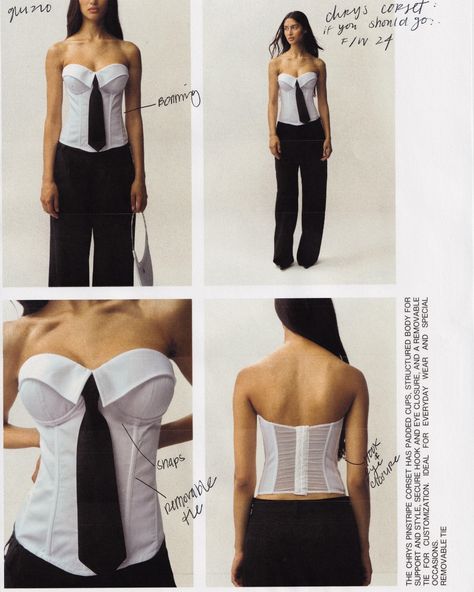 ways to wear: our chrsy corset Tape Outfit, Danielle Guizio, Fashion Portfolio, How To Go, Thrift Finds, Cool Fits, Just The Way, Spring Summer Outfits, Office Wear