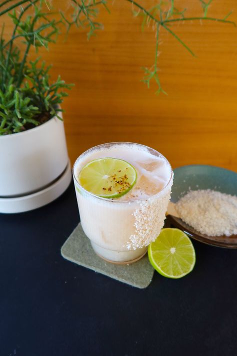 Coconut Guava Margarita — REILLY MEEHAN Guava Coconut Margarita, Guava Margarita, Coconut Margarita, Guava Juice, Agave Syrup, Fresh Lime, Fresh Lime Juice, Lime Juice, Coconut Flakes