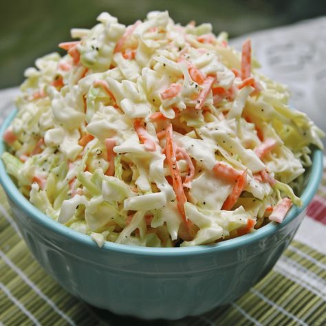 Uncover the secrets behind KFC's iconic coleslaw recipe and learn how to make this creamy, tangy side dish at home. With just a few simple ingredients, you can recreate the authentic taste and texture that pairs perfectly with your favorite fried chicken. Cole Slaw Recipe Kfc, Bbq Feast, Kfc Coleslaw Recipe, Cold Salads, Coleslaw Salad, Kfc Recipe, Super Salads, Slaw Recipe, Retirement House