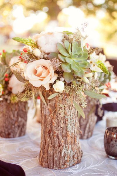 Amazing Wedding Centerpieces, Deco Champetre, Tafel Decor, Succulent Centerpieces, Rustic Vase, Rustic Wedding Centerpieces, Focal Points, Deco Floral, Autumn Wedding