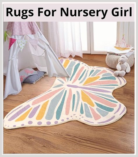 Lukinbox Butterfly Kids Rug for Girls Bedroom, Colorful Washable Nursery Rugs, Soft Kids Area Rug Non Slip Play Mat Carpet for Playroom Kids Room, 4' x 5.3' Rugs For Girls Bedroom, Butterfly Bedroom, Butterfly Rug, Nursery Area Rug, Living Room Playroom, Butterfly Nursery, Soft Bedroom, Kids Area Rugs, Playroom Rug