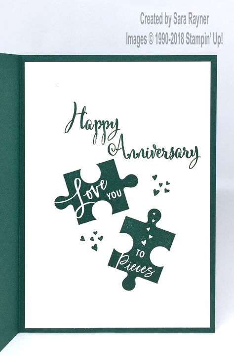 Anniversary Cards Handmade For Husband, Homemade Anniversary Cards, Diy Anniversary Cards, Anniversary Cards Handmade, Anniversary Cards For Husband, Love You To Pieces, Husband Birthday Card, Happy Anniversary Cards, Diy Anniversary