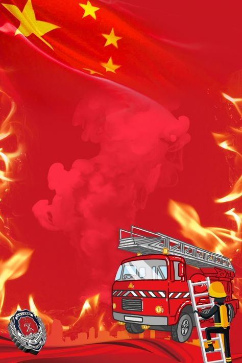 Poster Background Images, Truck Party Invitations, Fire Background, Birthday Background Design, Fireman Party, Fireman Birthday, Firefighter Pictures, Firefighter Decor, Firefighter Birthday