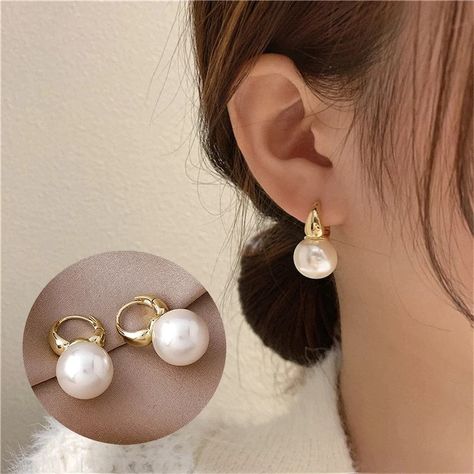 Wedding Jewelry Simple, Bridal Dangle Earrings, Long Pearl Earrings, High Fashion Jewelry, Hoop Earrings Style, Wedding Accessories Jewelry, Statement Drop Earrings, Pearl Hoop Earrings, Big Earrings