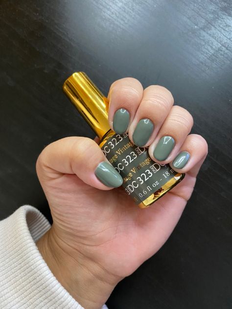 Green Nail Gel Polish, Dnd 747 Aurora Green, Dnd 323 Vintage, Dnd Nail Colors Green, Dnd Sage Green Nails, Dnd Vintage Gel Polish, Fall Nail Colors Dnd Gel Polish, Dnd Olive Green Gel Polish, Dnd Olive Garden