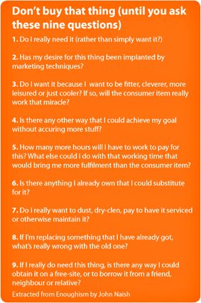 Don't buy that thing... Questions To Ask Before Buying Something, Anti Consumerism, Becoming Minimalist, Buying Stuff, Minimal Living, Minimalist Life, Simplifying Life, Live Simply, Baby Steps