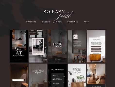 60 Real Estate Instagram Story Templates for Canva Luxury - Etsy Italia Real Estate Post Ideas, Realtor Templates, Real Estate Post, Real Estate Content, Luxury Real Estate Agent, Real Estate Instagram, Real Estate Ideas, Instagram Puzzle, Template Social Media