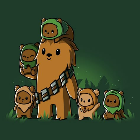 Chewbacca Art, Ewoks Star Wars, Star Wars Classroom, Star Wars Cartoon, Star Wars Tee, Star Wars Design, Dark Vador, Star Wars T Shirt, Star Wars Drawings