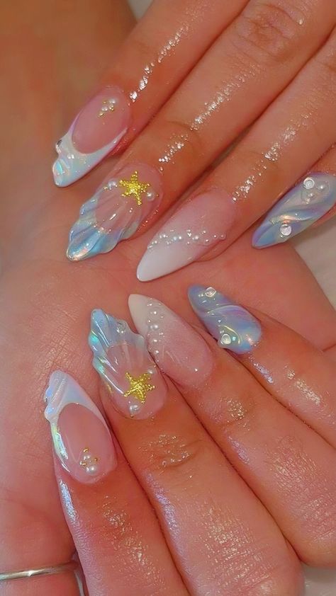 Short Coffin Nails Designs, Chrome Nails Designs, The Audacity, Wow Nails, Drip Nails, Short Coffin Nails, Girly Acrylic Nails, Summery Nails, Glow Nails