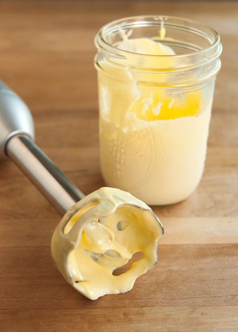 How To Make Mayonnaise with an Immersion Blender Leftover Egg Yolks Recipes, Immersion Blender Recipes, Make Mayonnaise, Egg Yolk Recipes, Homemade Mayonnaise Recipe, How To Make Mayonnaise, Homemade Mayo, Mayonnaise Recipe, Egg Fast