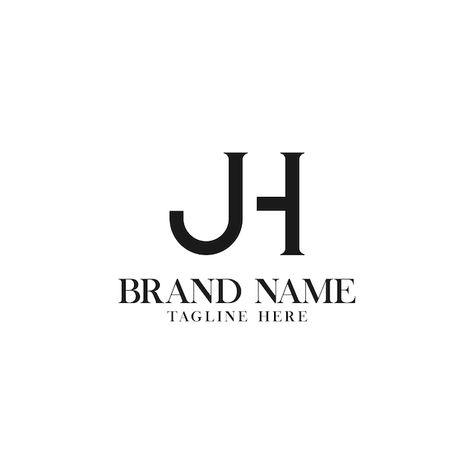 Monogram jh logo design template | Premium Vector #Freepik #vector #letter-logo #art-logo #white-logo #logo Jh Logo, Logo Art, Logo Design Template, Letter Logo, Art Logo, Design Template, Premium Vector, Graphic Resources, Logo Design