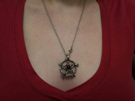 Pentagram! Pentacle Necklace Aesthetic, Pentagram Necklace Aesthetic, Pentacle Necklace, Necklace Aesthetic, Pentagram Necklace, Pendant Necklace, Pendant